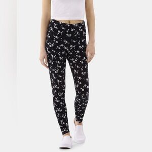 ✨VS Pink M Ultimate Floral Print High waiste Leggings Pockets purple black gray